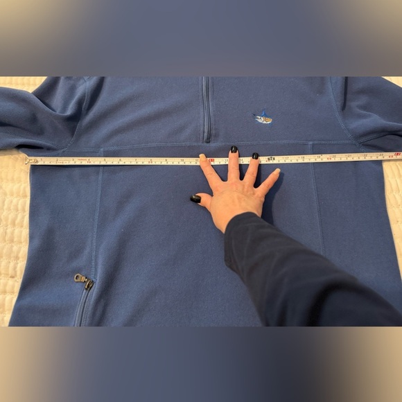 Men’s Guy Harvey Bluewater 1/4 Zip Pullover Blue Size Large - Picture 3 of 8